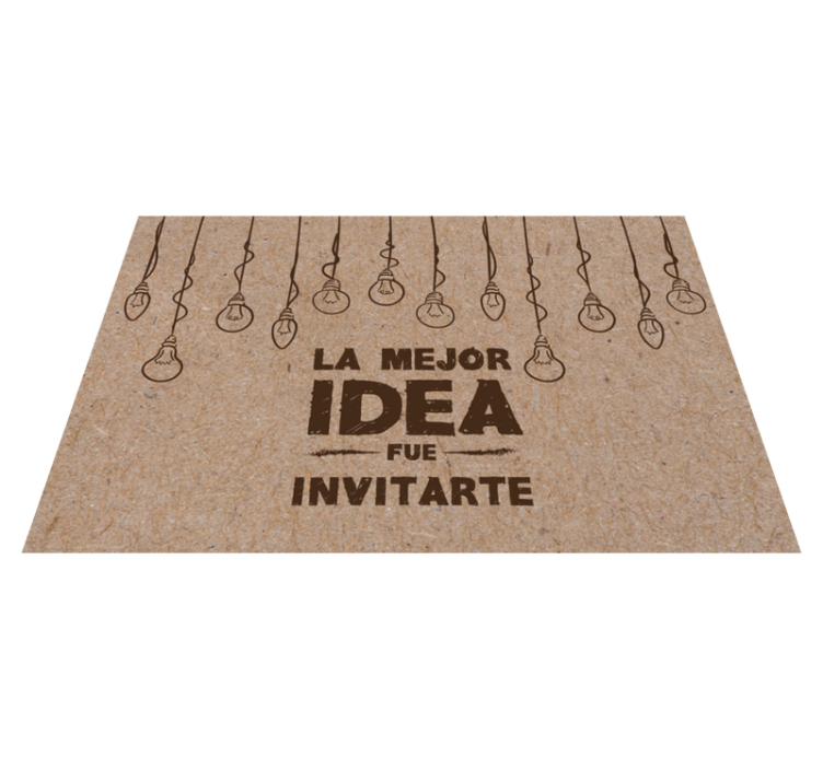 Mantel individual la mejor idea fue invitarte - TenVinilo