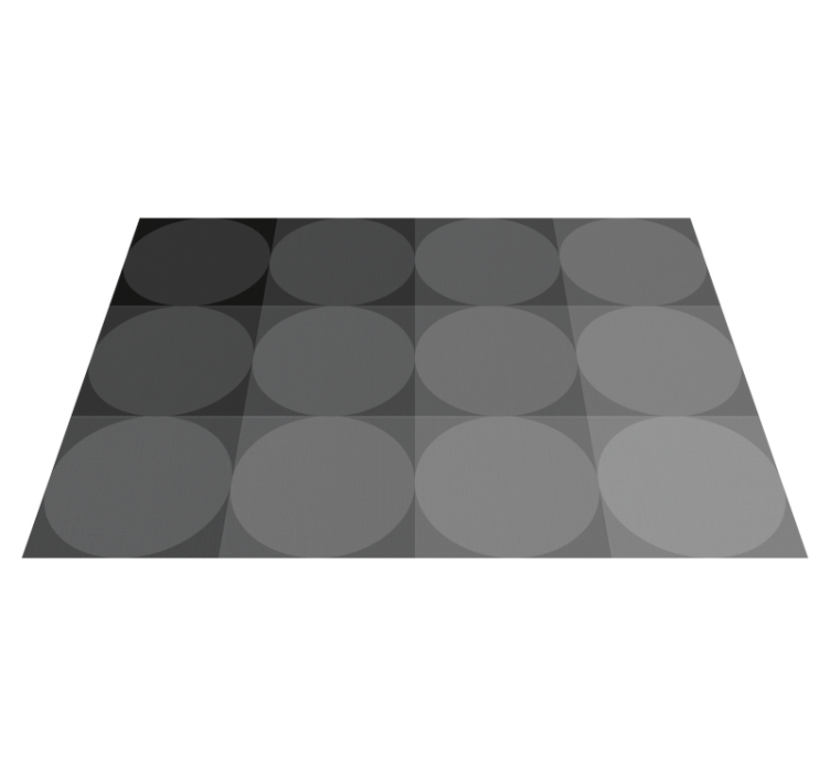 Mantel individual moderno círculos grises - TenVinilo