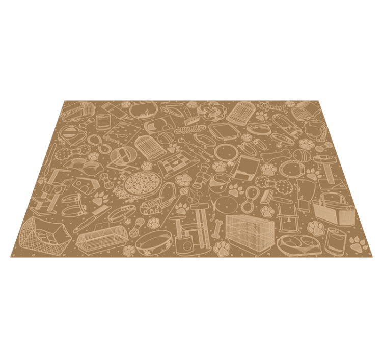 Mantel individual imitación elementos de cocina intrincados - TenVinilo