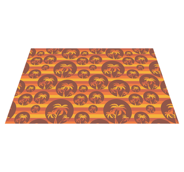 Individual original mesa patrones de palmas tropicales - TenVinilo