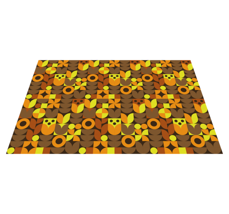 Individual original mesa patrones geométricos coloridos - TenVinilo