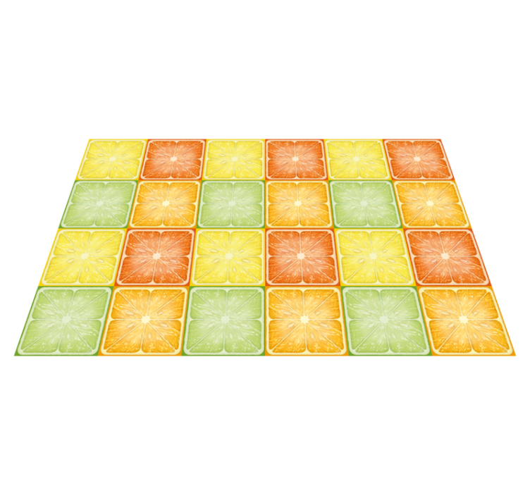 Individual original mesa patrón de rodajas de cítricos - TenVinilo