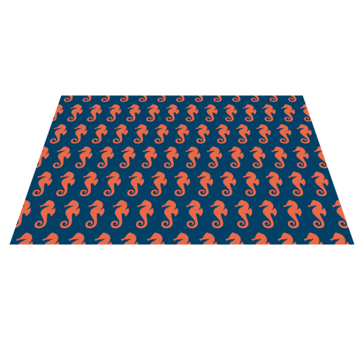 Individual original mesa patrón de caballito de mar - TenVinilo