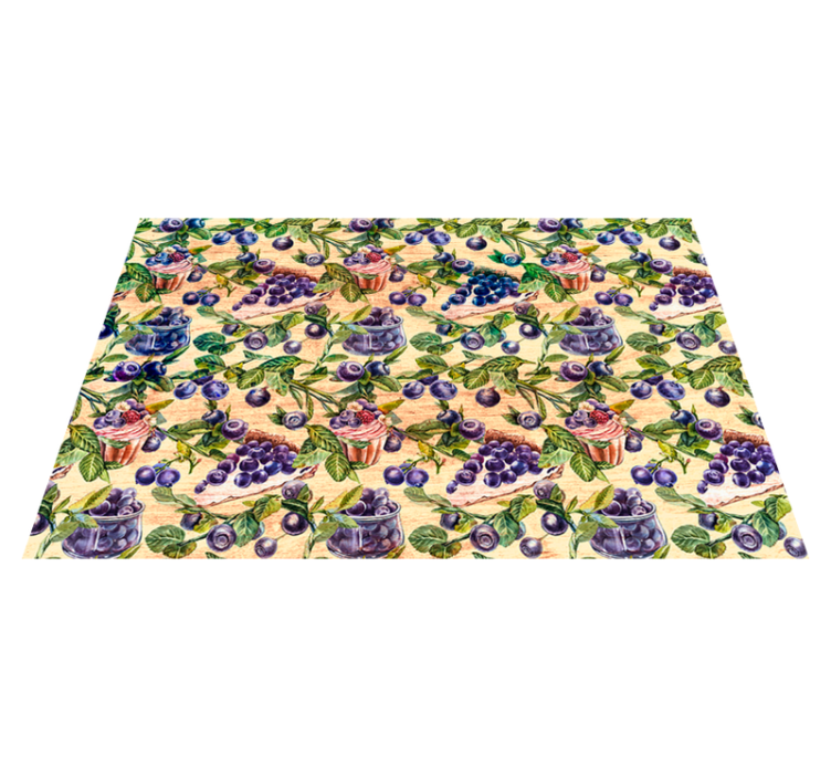 Individual original mesa patrón de cupcake de arándano - TenVinilo