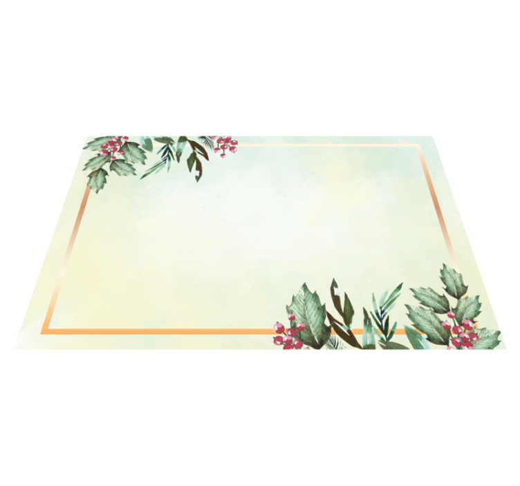 Individual mesa moderno tapa de mesa floral minimalista - TenVinilo