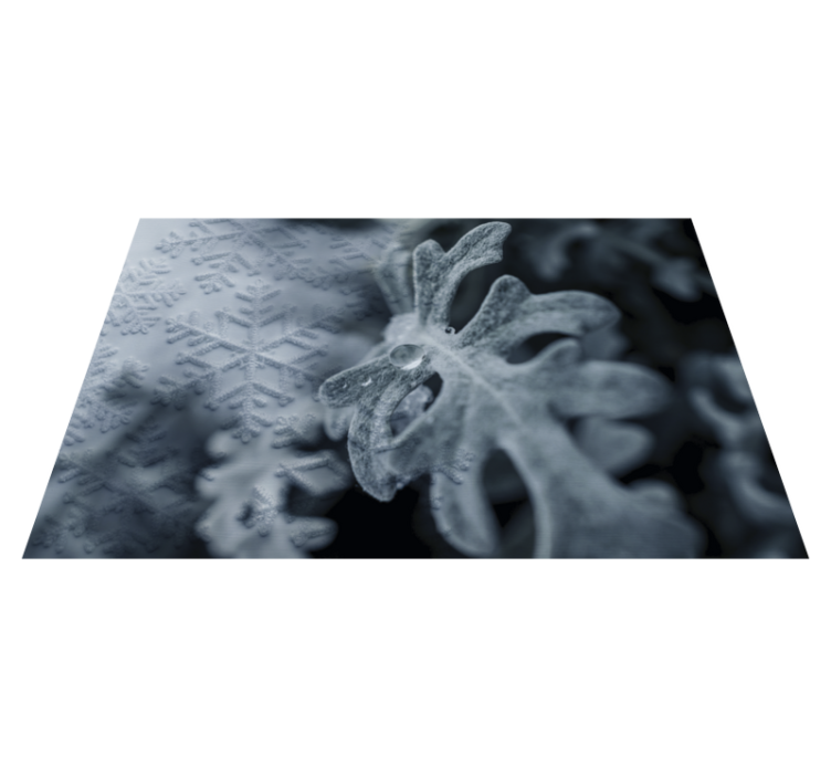 Mantel individual imitación patrones de copos elegantes - TenVinilo