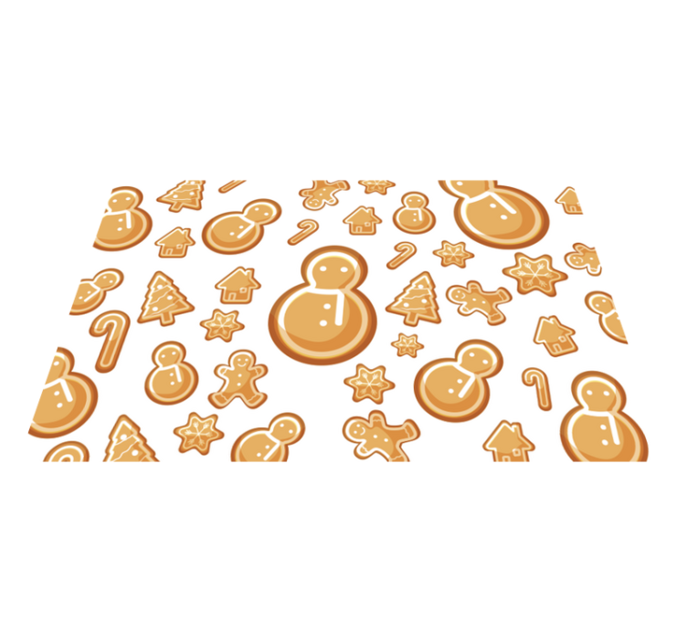 Mantel individual infantil Donas de muñeco de nieve - TenVinilo