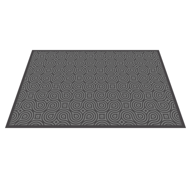 Mantel individual imitación patrón de remolinos abstractos - TenVinilo