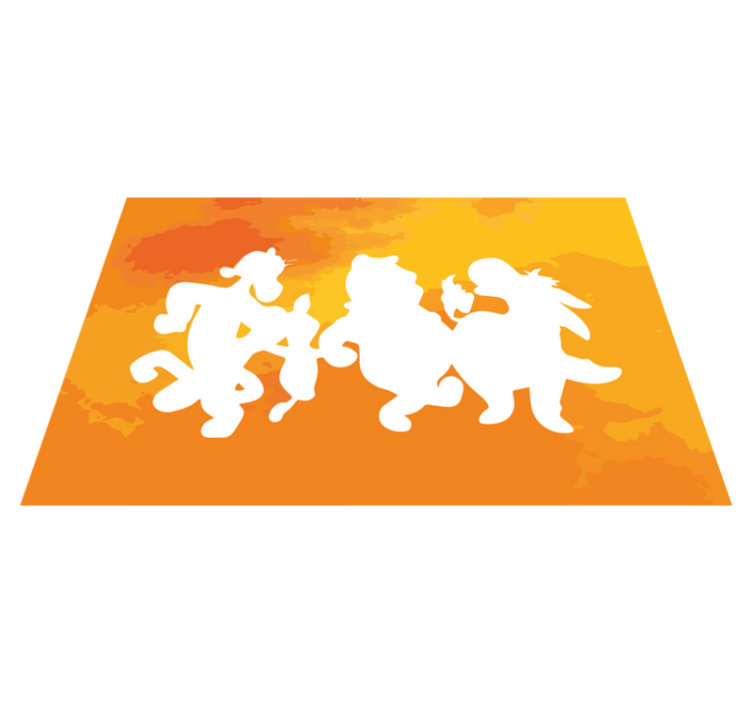 Individual mesa infantil siluetas de personajes fantásticos - TenVinilo