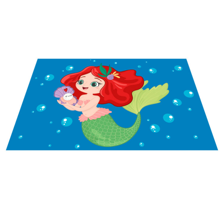 Mantel individual infantil Disney ariel nadando - TenVinilo