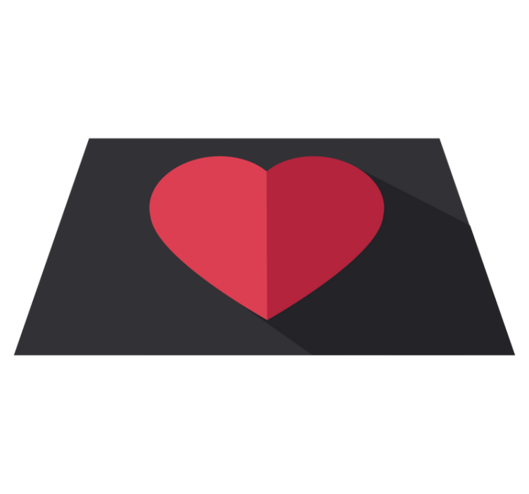 Individual original mesa acento en forma de corazón - TenVinilo