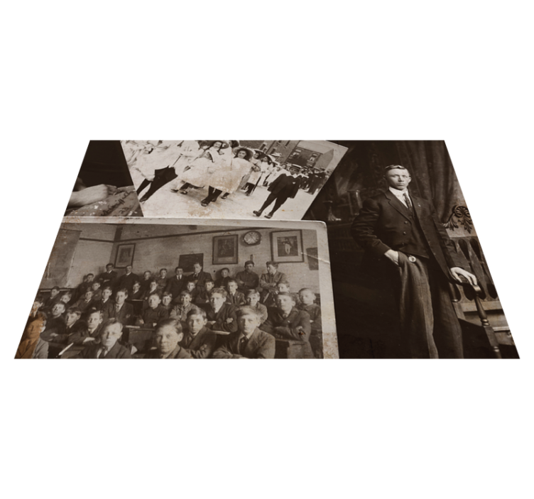 Mantel individual casa collage de fotos vintage - TenVinilo