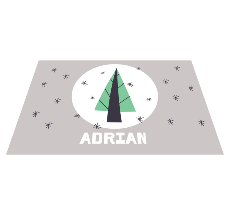 Manteles individuales navideños árbol de navidad personalizado - TenVinilo