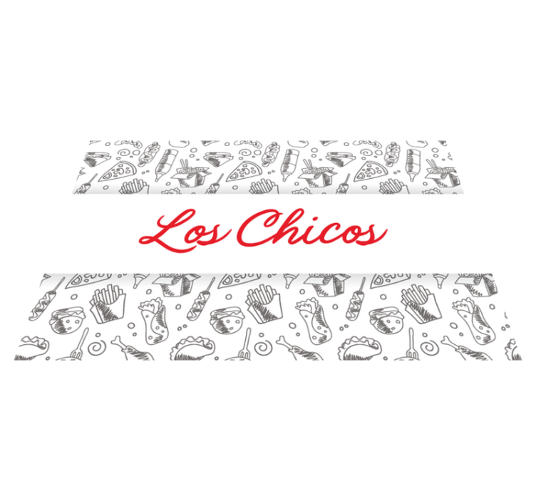 Individual mesa infantil ilustraciones de comida divertida - TenVinilo