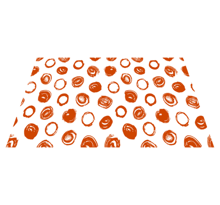 Mantel individual imitación patrón de pincel circular - TenVinilo