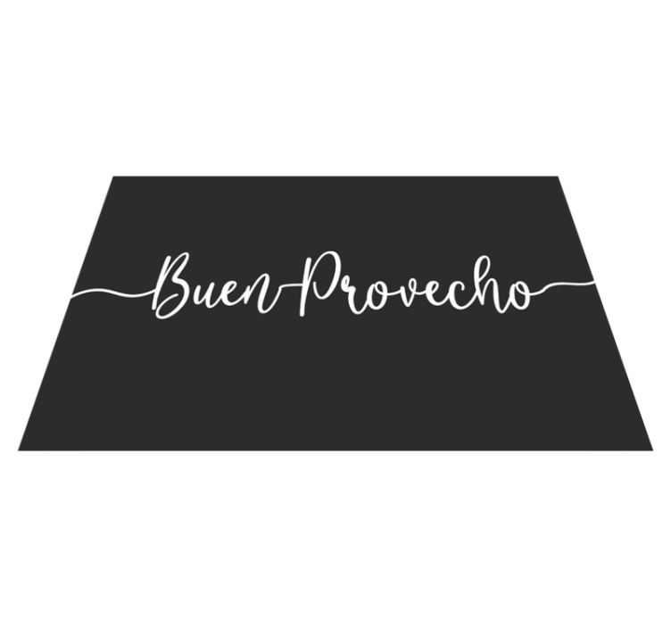 Mantel individual frases afirmaciones elegantes de comida - TenVinilo