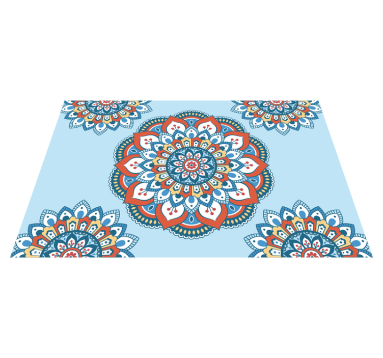 Mantel individual elegante Mandala multicolor - TenVinilo