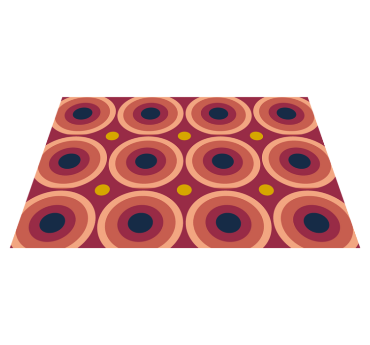 Individual original mesa patrón circular geométrico - TenVinilo