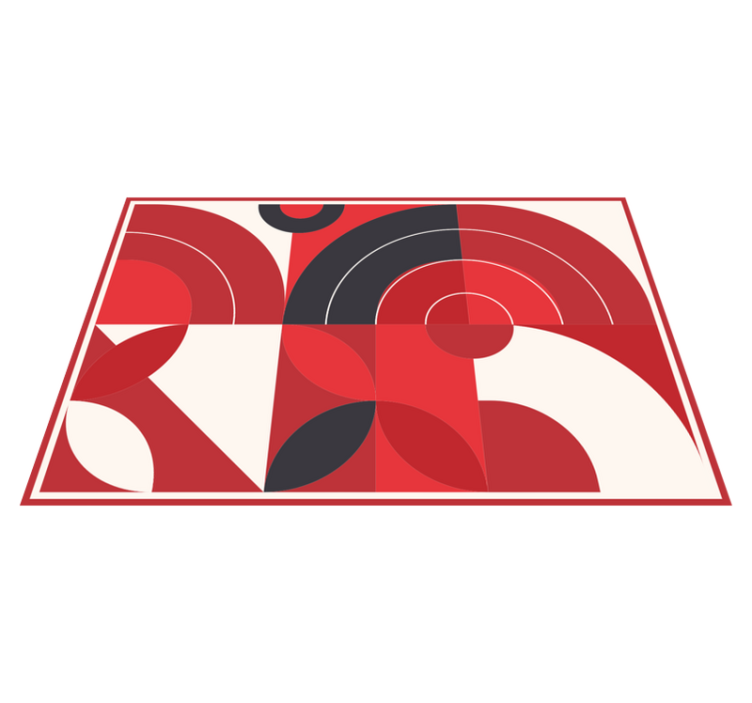 Individual mesa moderno formas geométricas vibrantes - TenVinilo