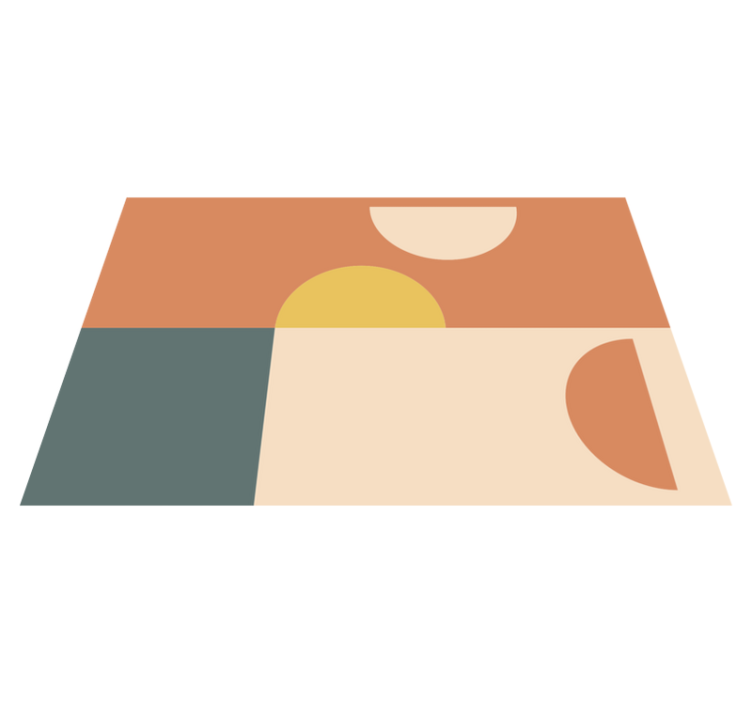 Individual mesa moderno formas geométricas coloridas - TenVinilo