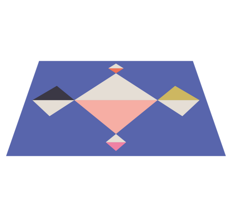 Individual original mesa Estilo de patrón geométrico - TenVinilo