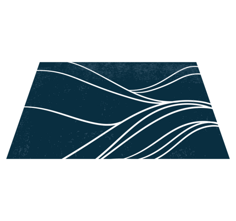 Individual mesa moderno patrón de olas elegantes - TenVinilo