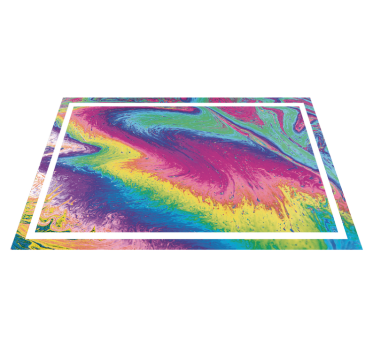 Individual original mesa motivo abstracto vibrante - TenVinilo