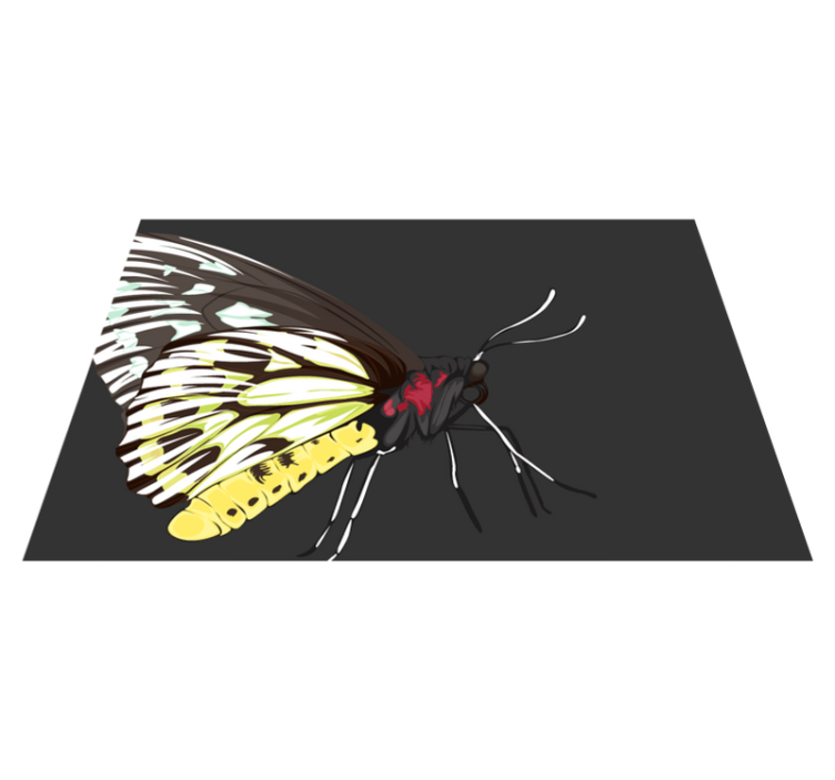 Individual original mesa ilustración de mariposas coloridas - TenVinilo