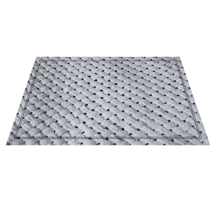 Mantel individual imitación superficie tejida - TenVinilo