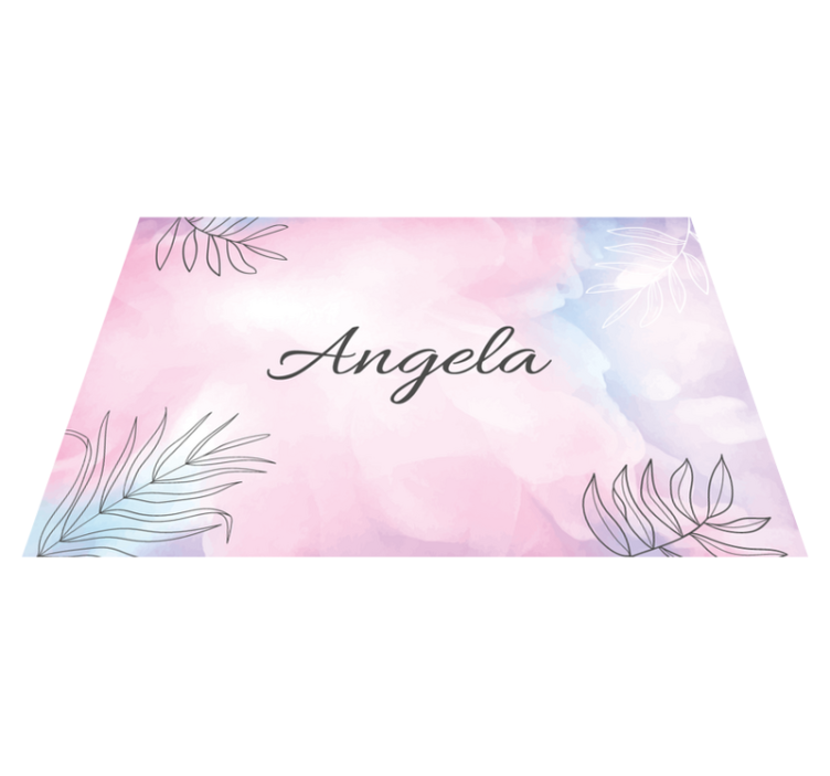 Individual mesa personalizable bandeja floral elegante - TenVinilo