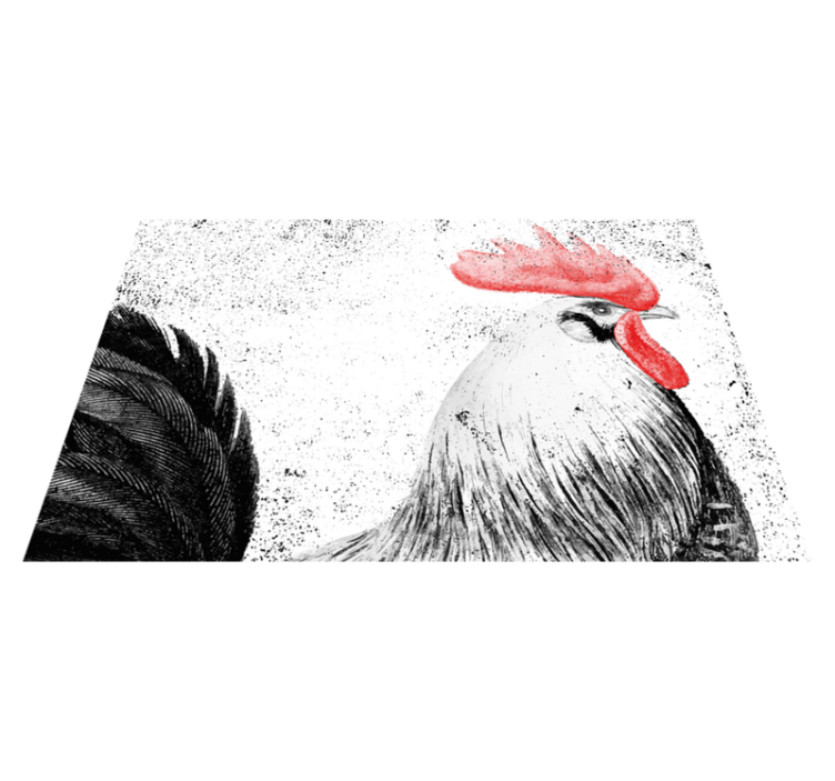 Individual original mesa ilustración de gallo - TenVinilo