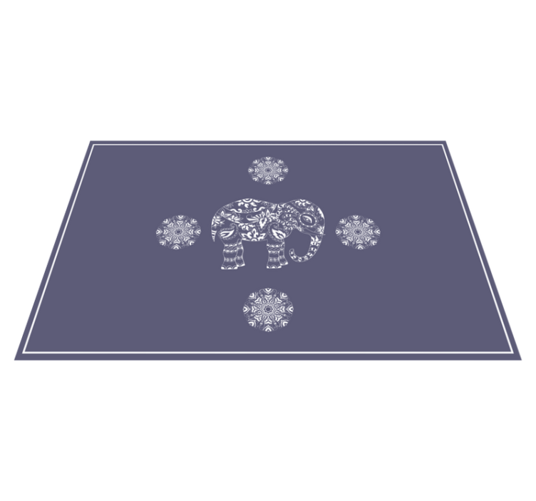 Individual original mesa motivo de elefante - TenVinilo