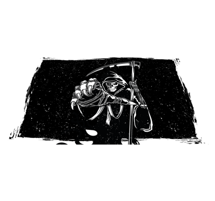 Mantel individual Halloween vinilo original silueta malvada - TenVinilo