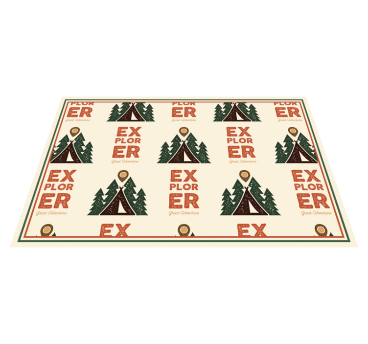 Individual original mesa patrón aventura explorador - TenVinilo