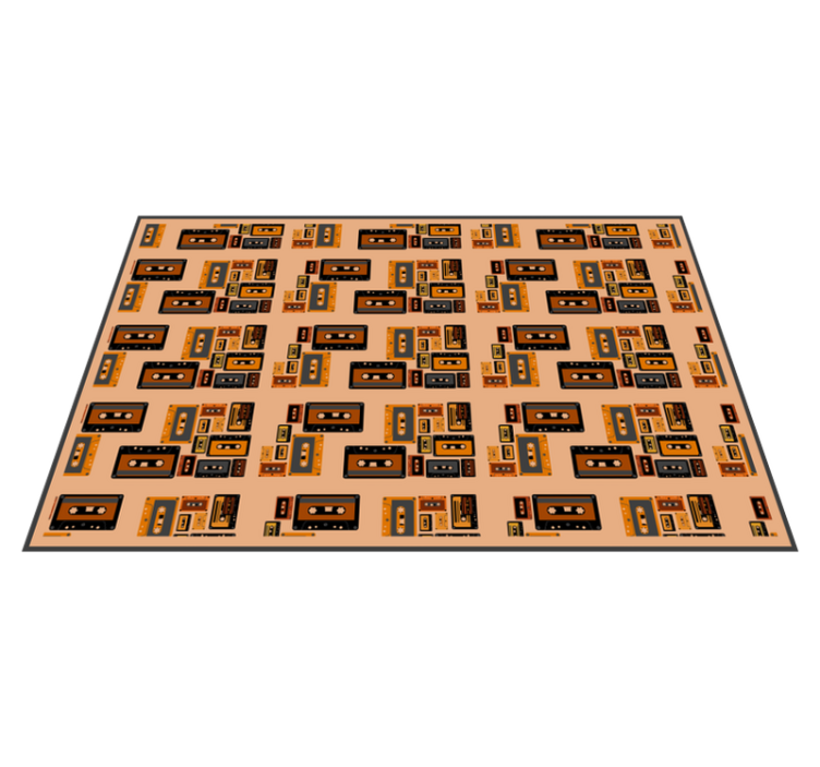 Individual original mesa patrón de cassettes retro - TenVinilo