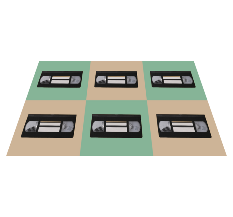Individual original mesa patrón de cinta vhs vintage - TenVinilo