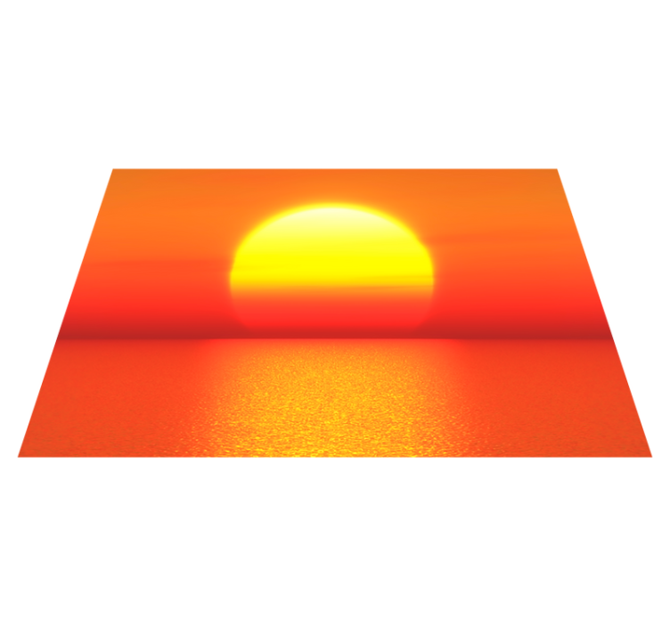 Individual mesa moderno horizonte al atardecer - TenVinilo