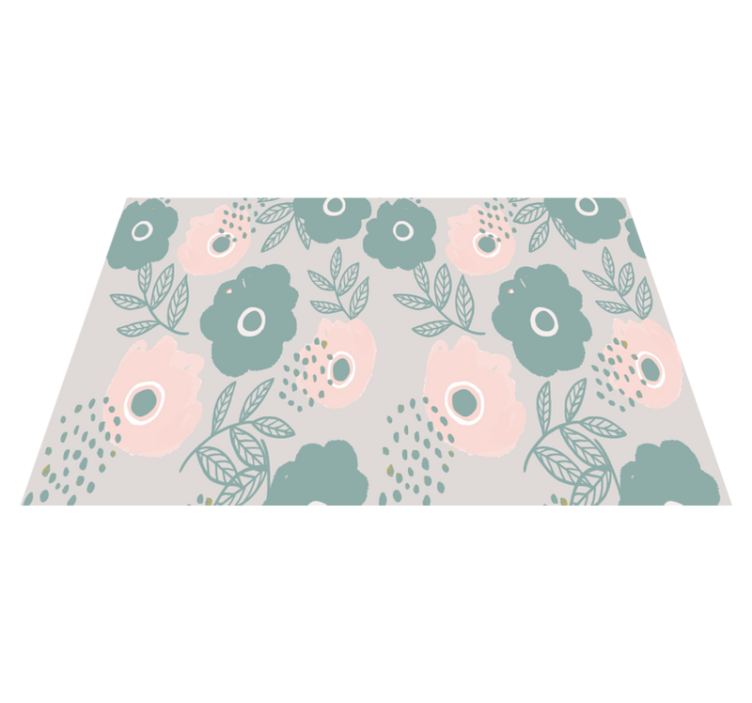 Mantel individual frases fondo de citas florales - TenVinilo