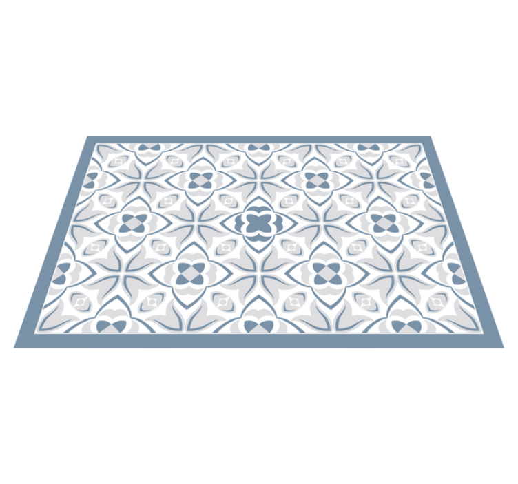 Mantel individual imitación elemento floral intrincado - TenVinilo