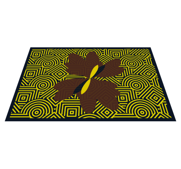 Mantel individual imitación flor geométrica abstracta - TenVinilo