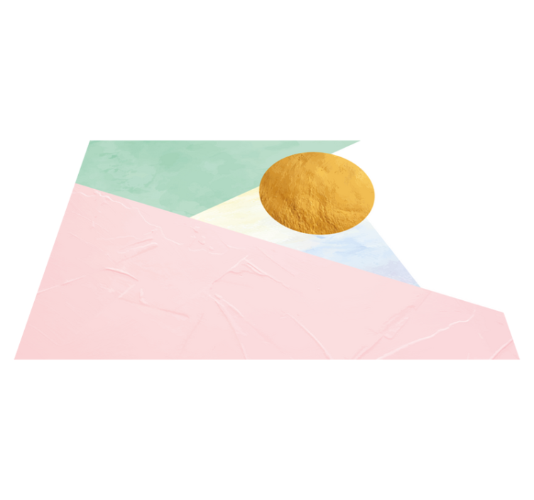 Individual mesa moderno formas geométricas texturizadas - TenVinilo