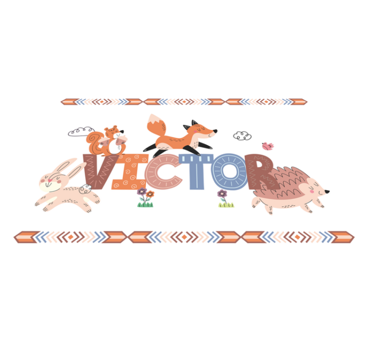 Individual mesa infantil encuentro de amigos animales - TenVinilo