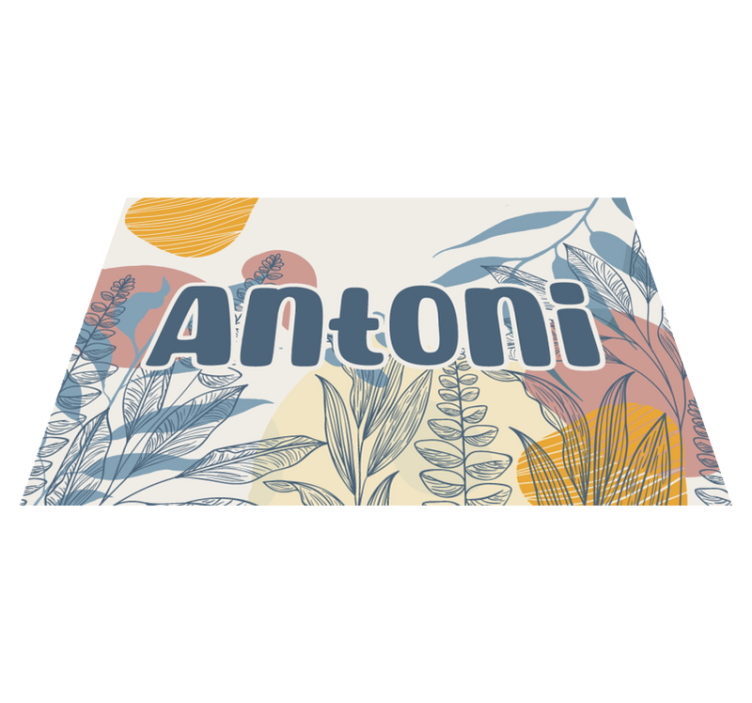 Individual original mesa diseño de nombre elegante - TenVinilo