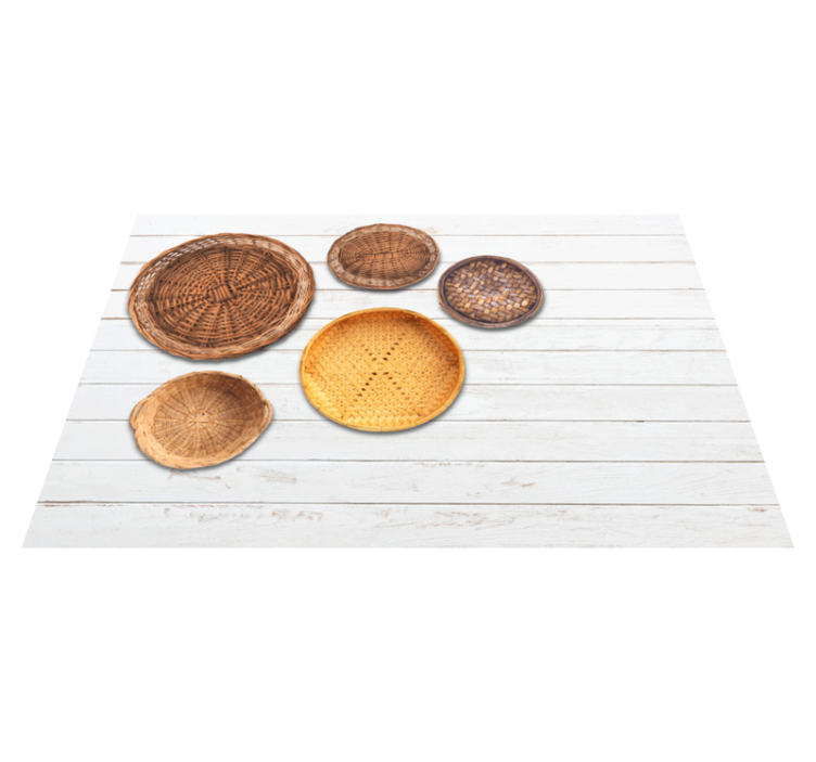 Individual original mesa colección cesta tejida - TenVinilo