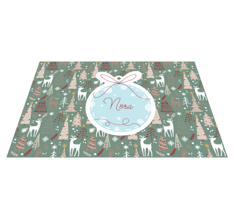 Christmas Forest Pattern placemat - TenVinilo