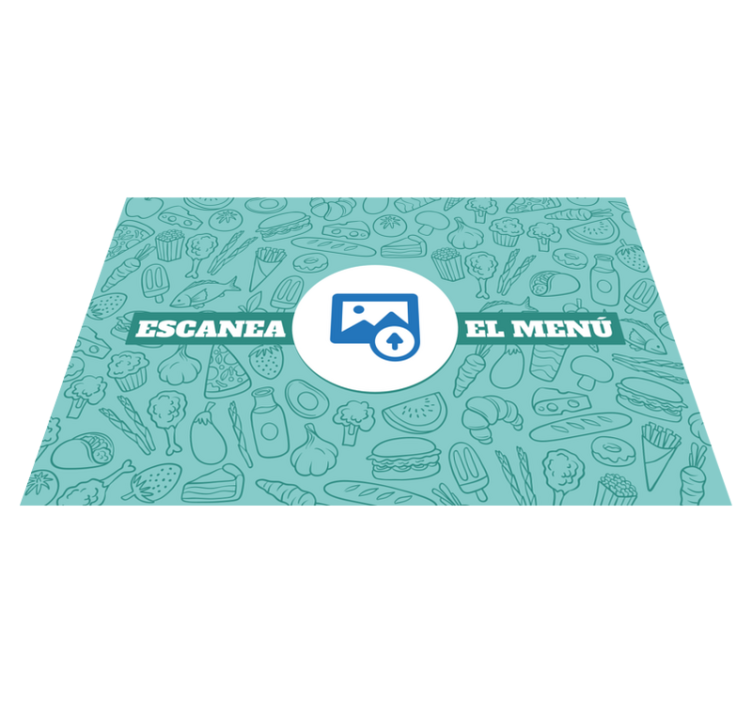 Individual mesa restaurante código QR del menú - TenVinilo