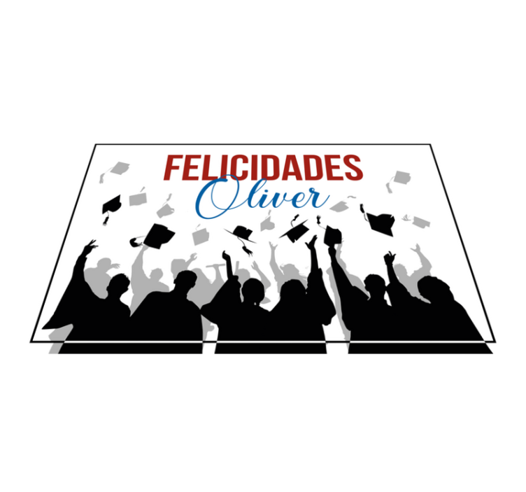 Mantel individual personalizable graduados - TenVinilo