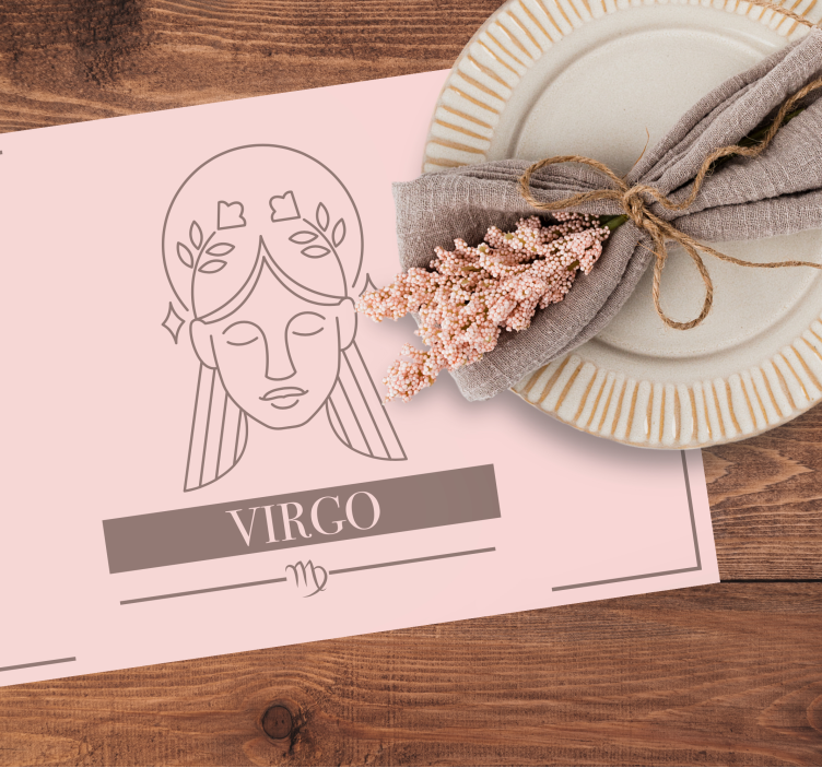 Individual mesa signo del zodiaco virgo - TenVinilo