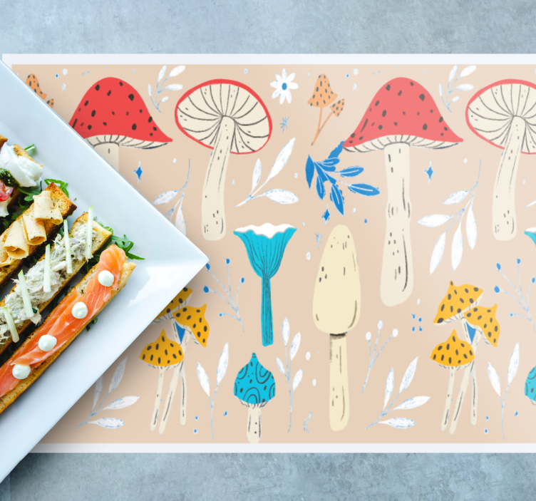 Mantel individual original Setas clásicas fondo beige - TenVinilo