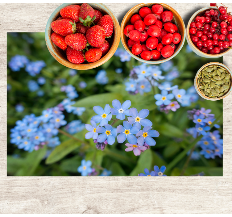 Individual original mesa delicado arreglo floral - TenVinilo